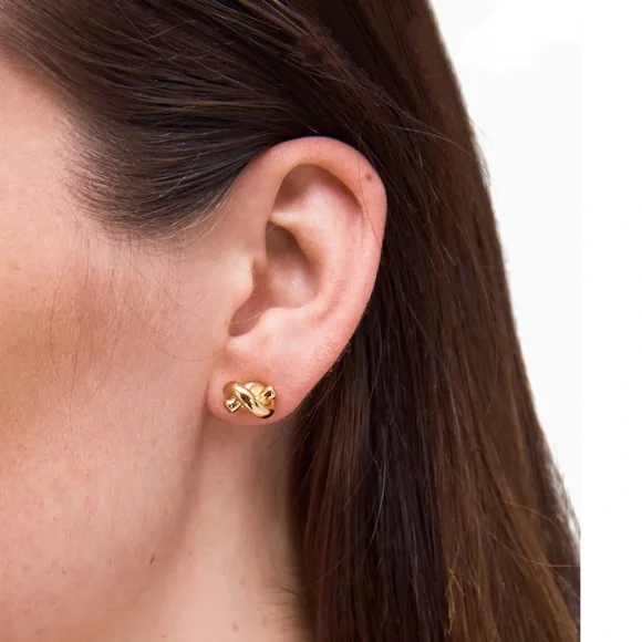 KATE SPADE • Gold Sailor’s Knot Earrings - Picture 2 of 4
